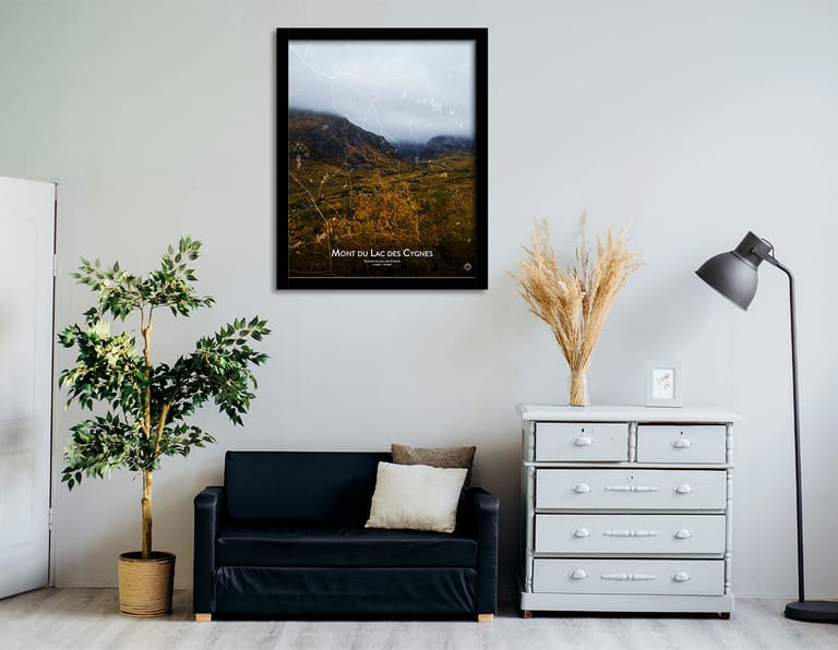 Lac des Cygnes Trail Viewpoint 11x14 Portrait Photo Thumbnail Image