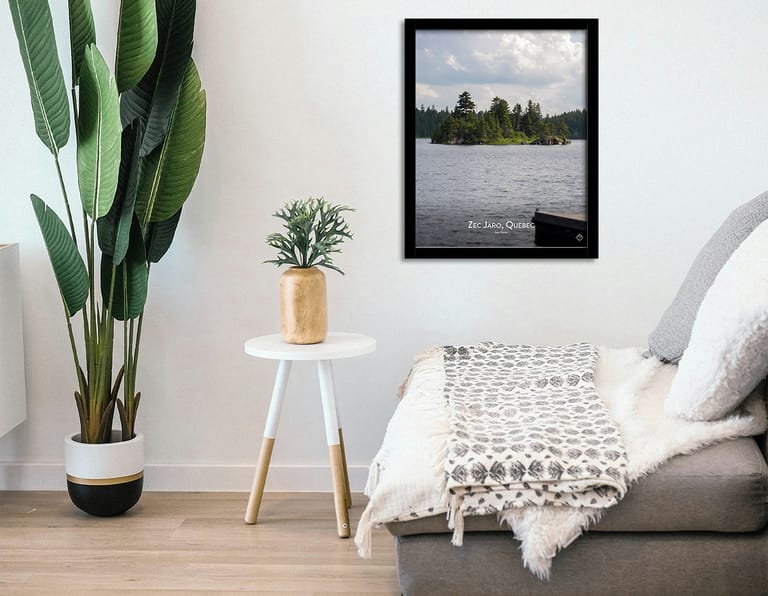 Lake Oliva Island Viewpoint in Zec Jaro 11x14 Portrait Photo Thumbnail Image